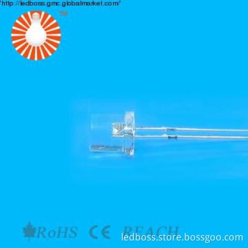 F5.0mm,h5.3mm Cylinder LED lamp With Flange